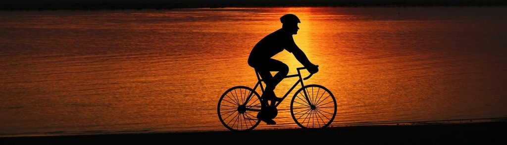 biking-sunset